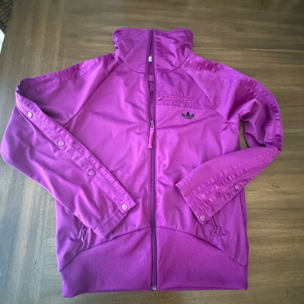 Adidas Vintage MediumAdibreak Jacket Unique Purple Pink  Zip with Ventilation